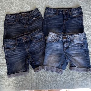 4 pairs of SO Girls denim shorts